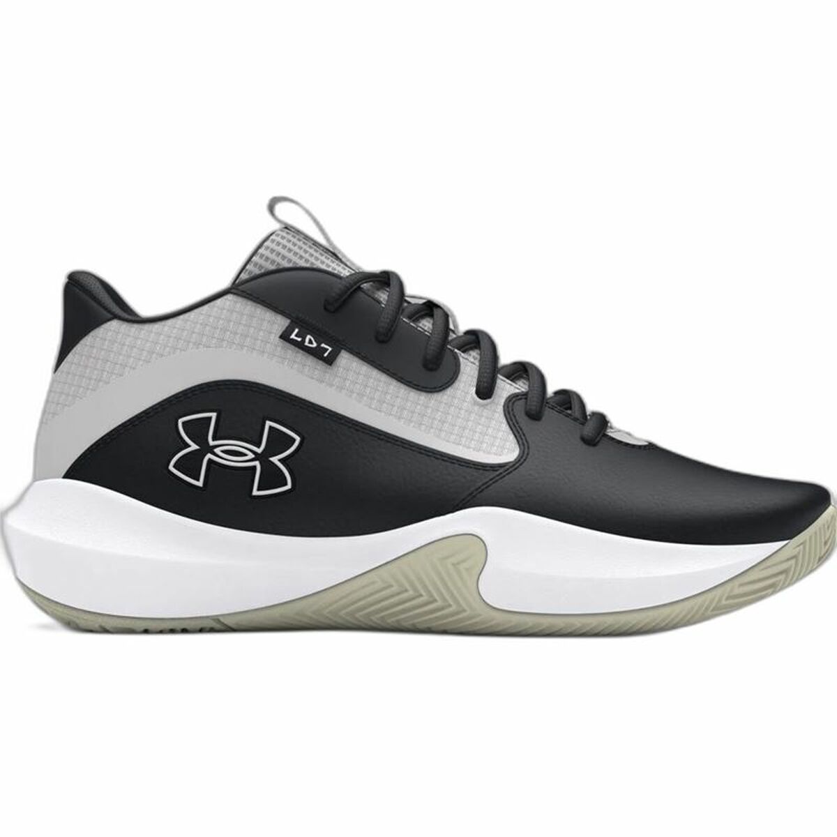 Basketball Shoes for Adults Under Armour Lockdown 7 Black 42.5