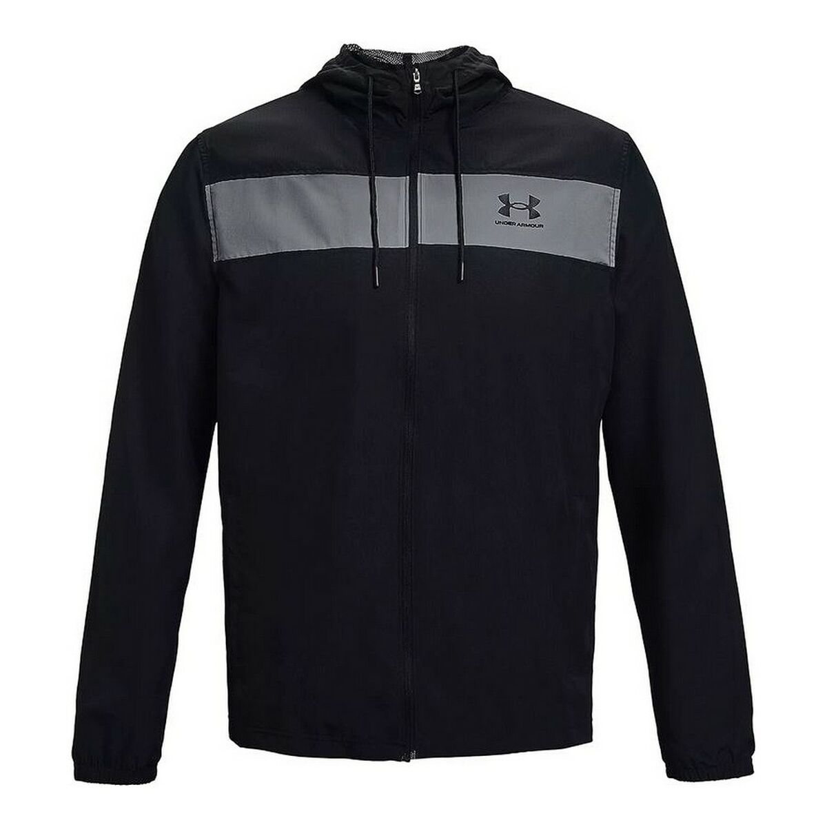 Men's Sports Jacket Under Armour Windbreaker Black L