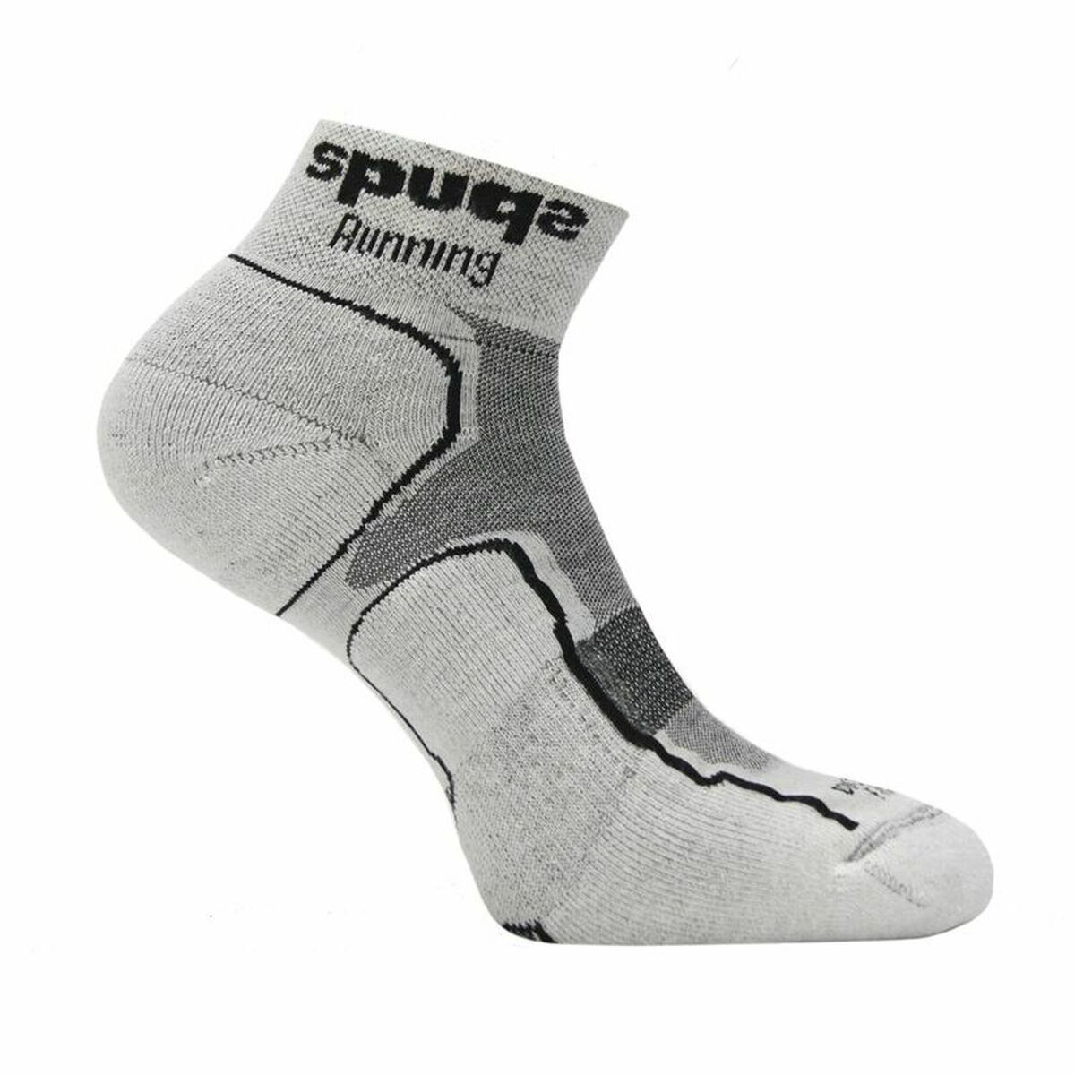 Sports Socks Spuqs Coolmax Cushion Grey Dark grey Running 40-42