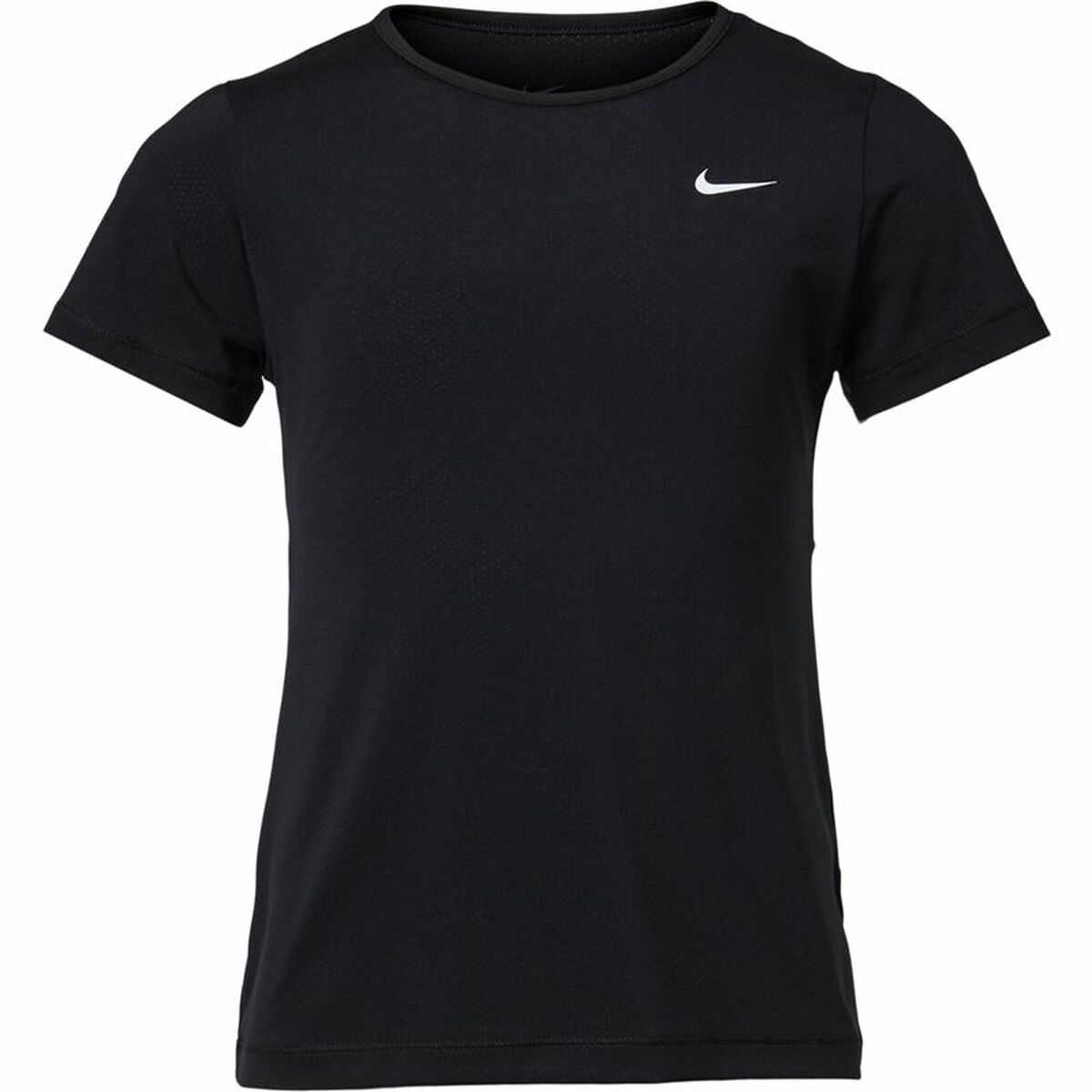 Child's Short Sleeve T-Shirt Nike Pro Black 92 % Polyester 8 % Spandex 7-8 Years