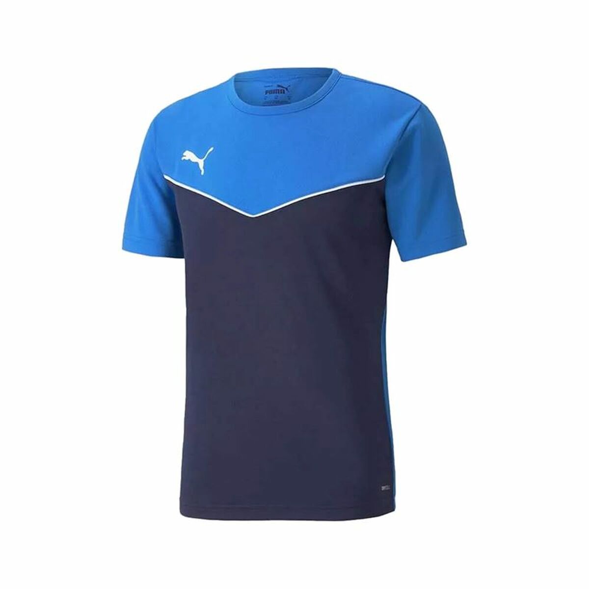 Child's Short Sleeve T-Shirt Puma  Individual Rise Blue Blue 9-10 Years