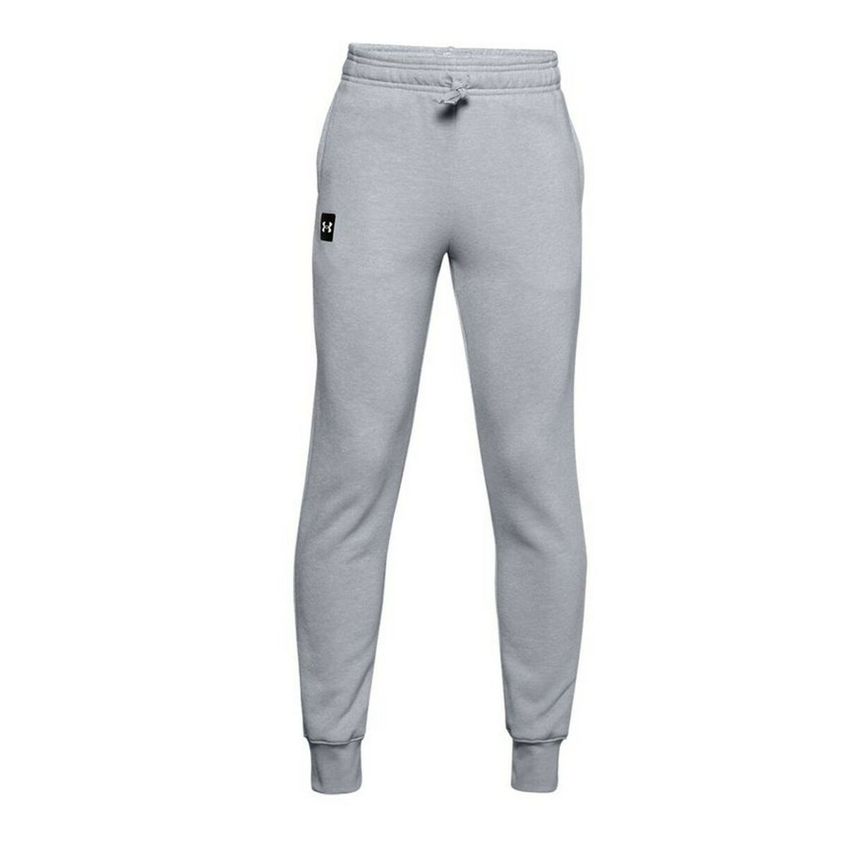 Children's Tracksuit Bottoms Under Armour Rival Fleece Grey 8 Years