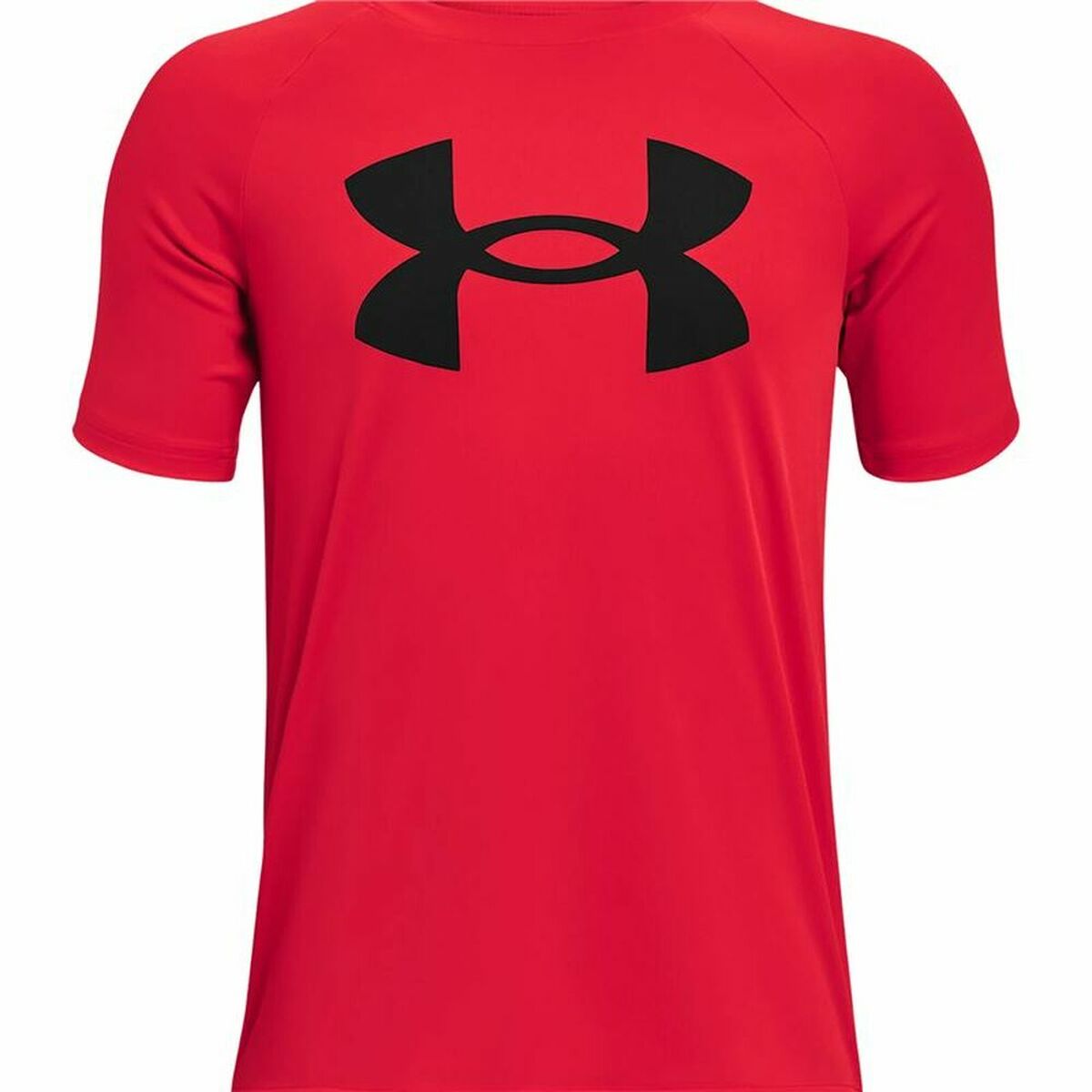 Child's Short Sleeve T-Shirt Under Armour  Tech Big Logo Red 18-20 Years