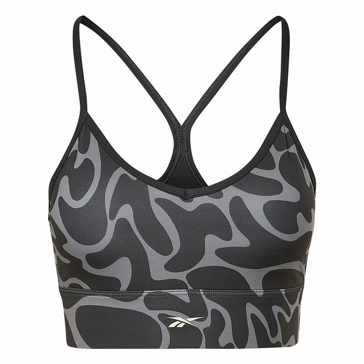 Sports Bra Reebok Workout Ready Black Grey XS