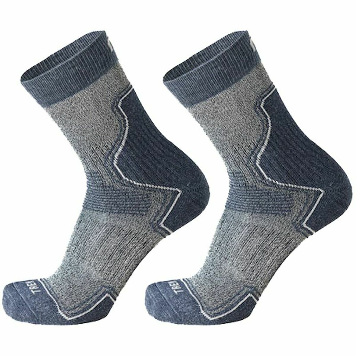 Sports Socks Mico Trail Navy Blue Grey Men M