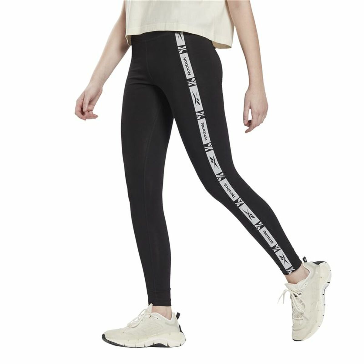 Sport leggings for Women Reebok TE Tape Black XS