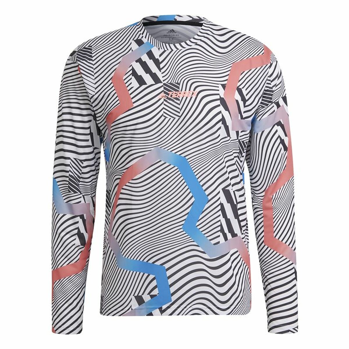 Men’s Long Sleeve T-Shirt Adidas Terrex Primeblue Trail White XS