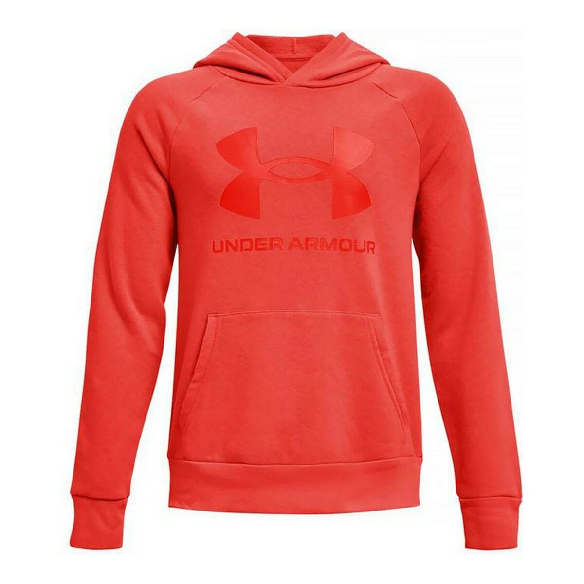 Children’s Hoodie Under Armour Rival Big Logo Red 10-12 Years