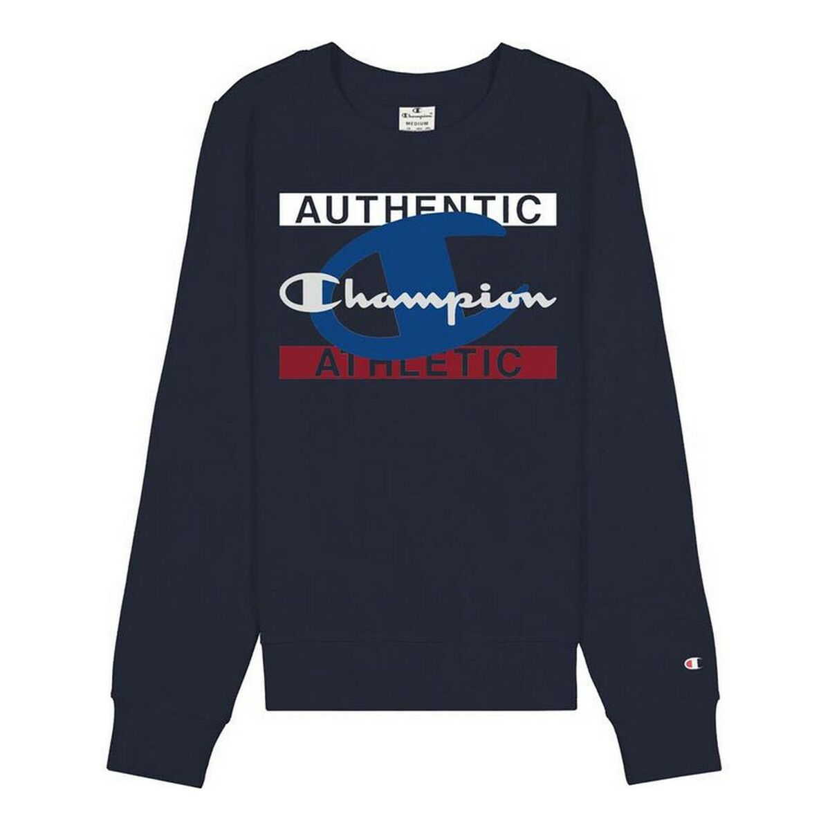 Men’s Sweatshirt without Hood Champion Authentic Athletic Dark blue S