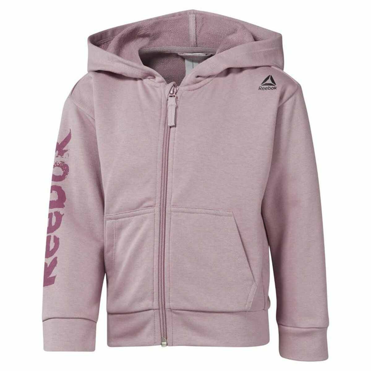 Men's Sports Jacket Reebok  Essentials Fullzip Lilac Hood 2XS