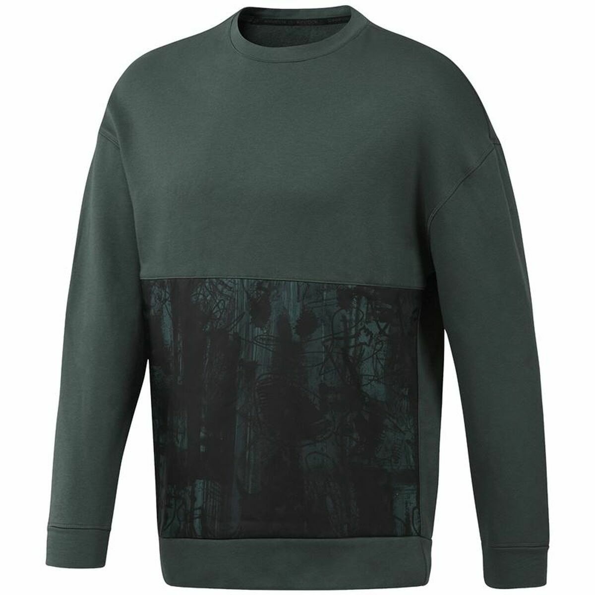 Men’s Sweatshirt without Hood Reebok Green S