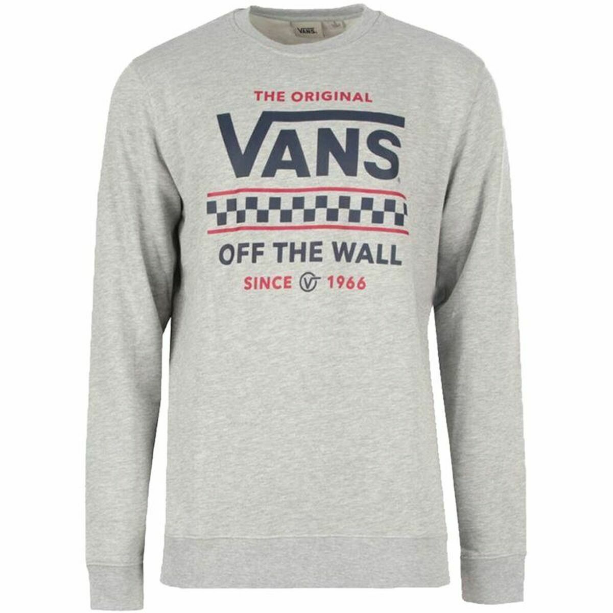 Men’s Sweatshirt without Hood Vans Stackton Crew Grey S