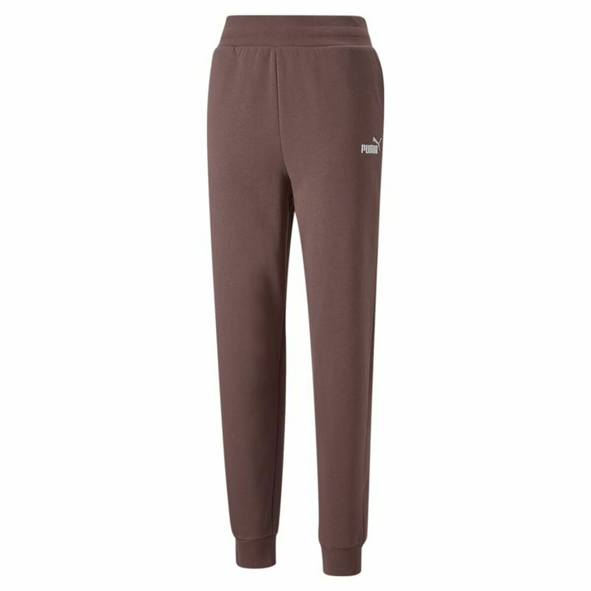 Adult's Tracksuit Bottoms Puma Ess+ Embroidery High-Waist Brown Lady L