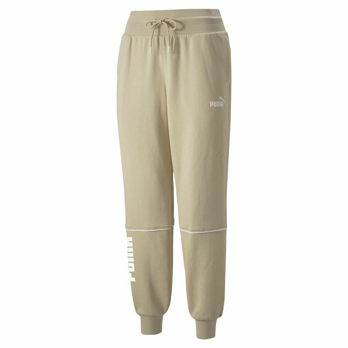 Adult's Tracksuit Bottoms Puma Colorblock  Beige Lady M