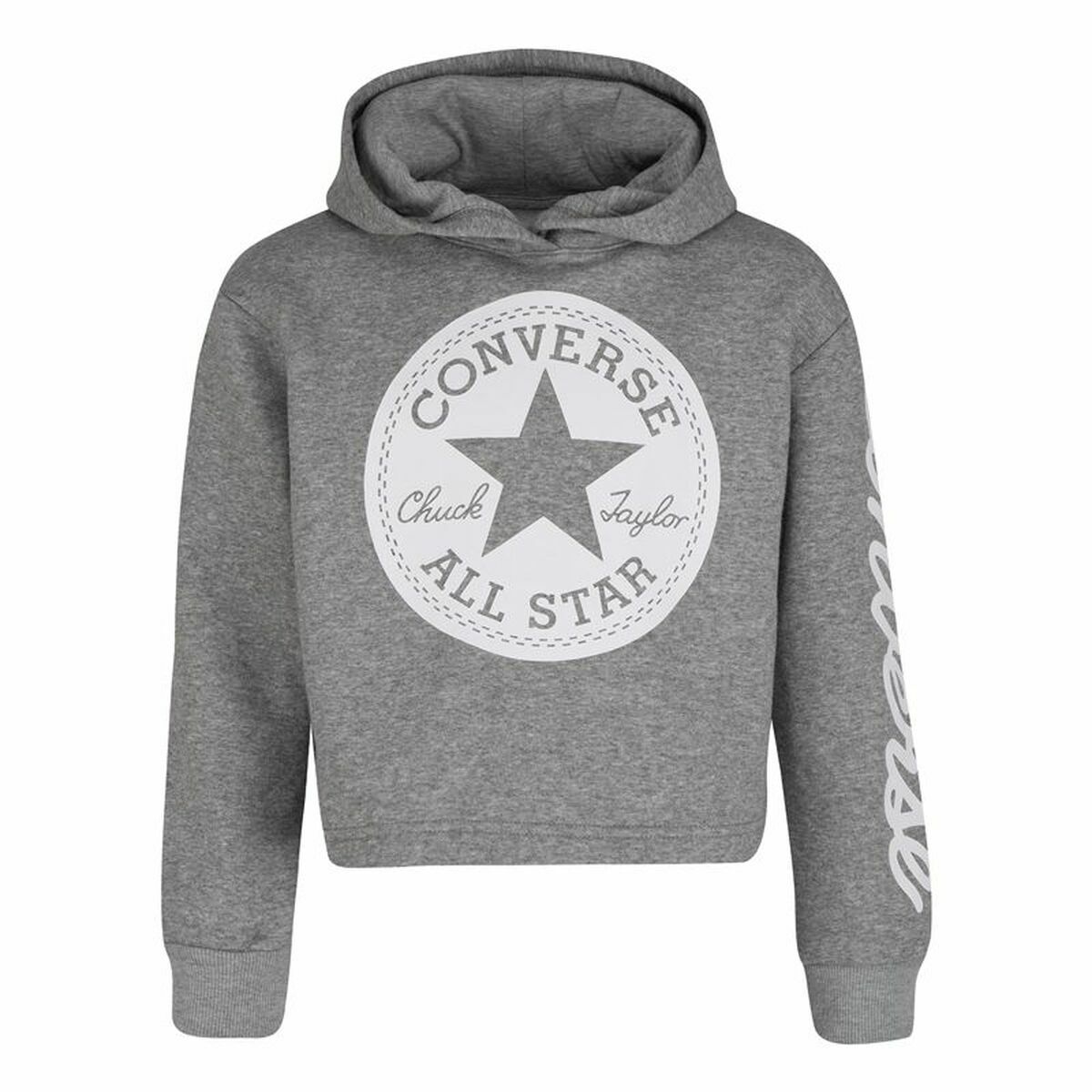 Unisex Hoodie Converse Chuck Patch Crop G Dark grey 8-10 Years