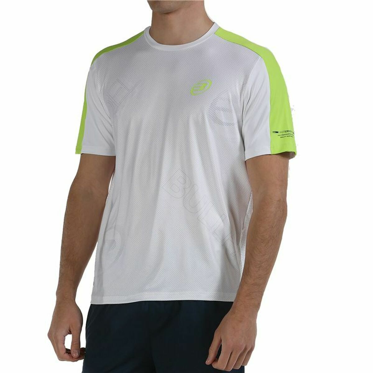 Men’s Short Sleeve T-Shirt Bullpadel White Men XL