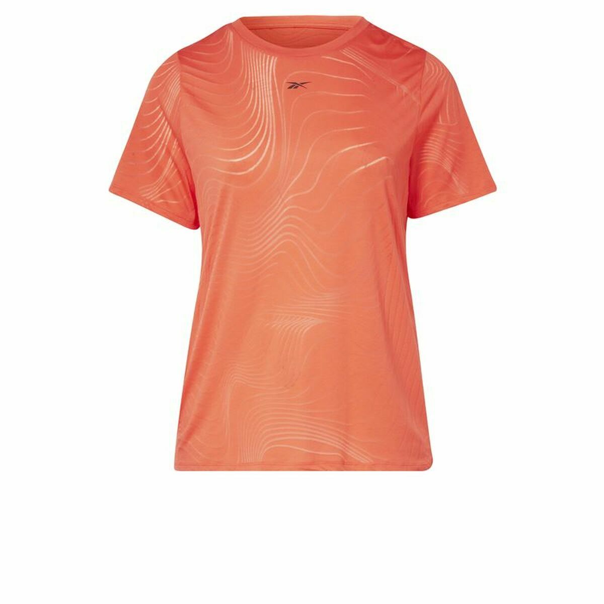 Women’s Short Sleeve T-Shirt Reebok Burnout Orange 2X