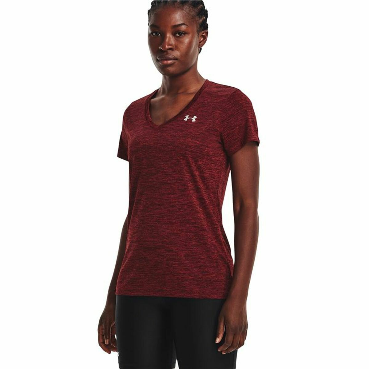 Women’s Short Sleeve T-Shirt Under Armour Dark Red XS