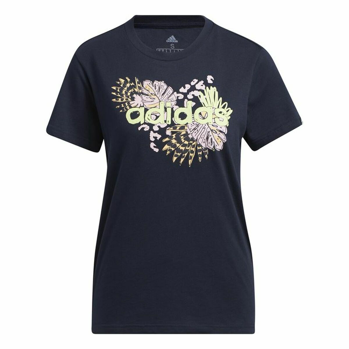 Women’s Short Sleeve T-Shirt Adidas Farm Print Graphic Dark blue S