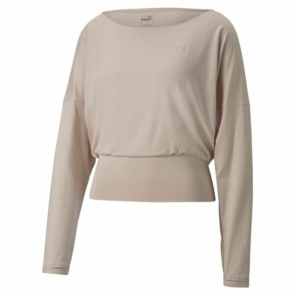 Women’s Sweatshirt without Hood Puma Studio Yogini Lite Salmon XS