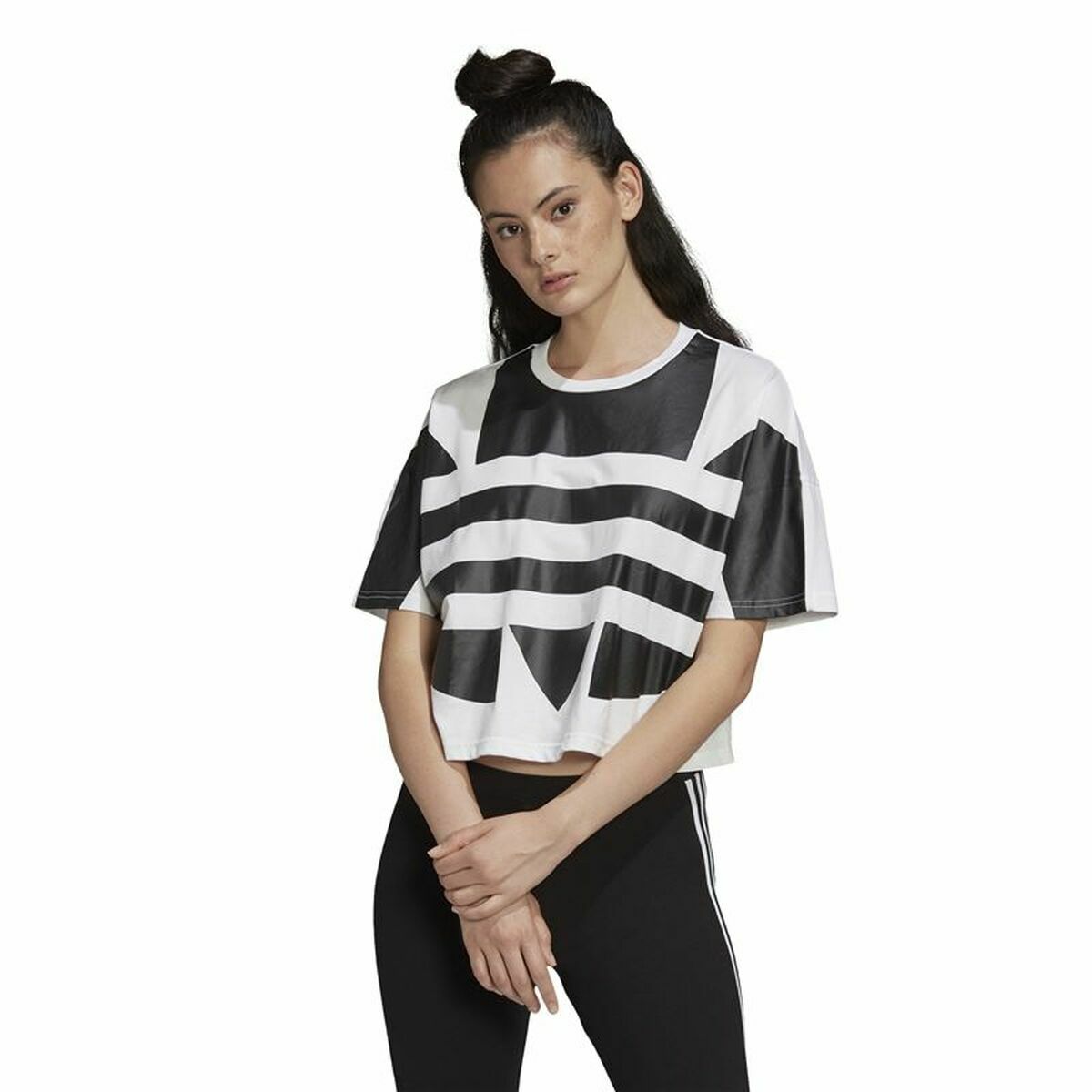 Women’s Short Sleeve T-Shirt Adidas Big Logo  40