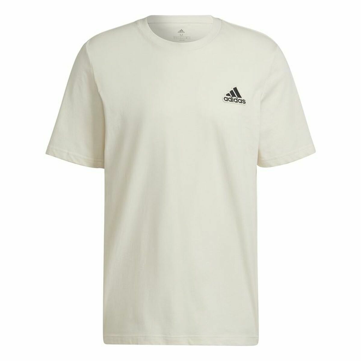 Men’s Short Sleeve T-Shirt Adidas Essentials Feelcomfy White M