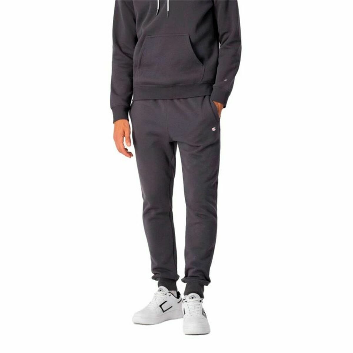 Long Sports Trousers Champion Rib Cuff Dark grey Men S