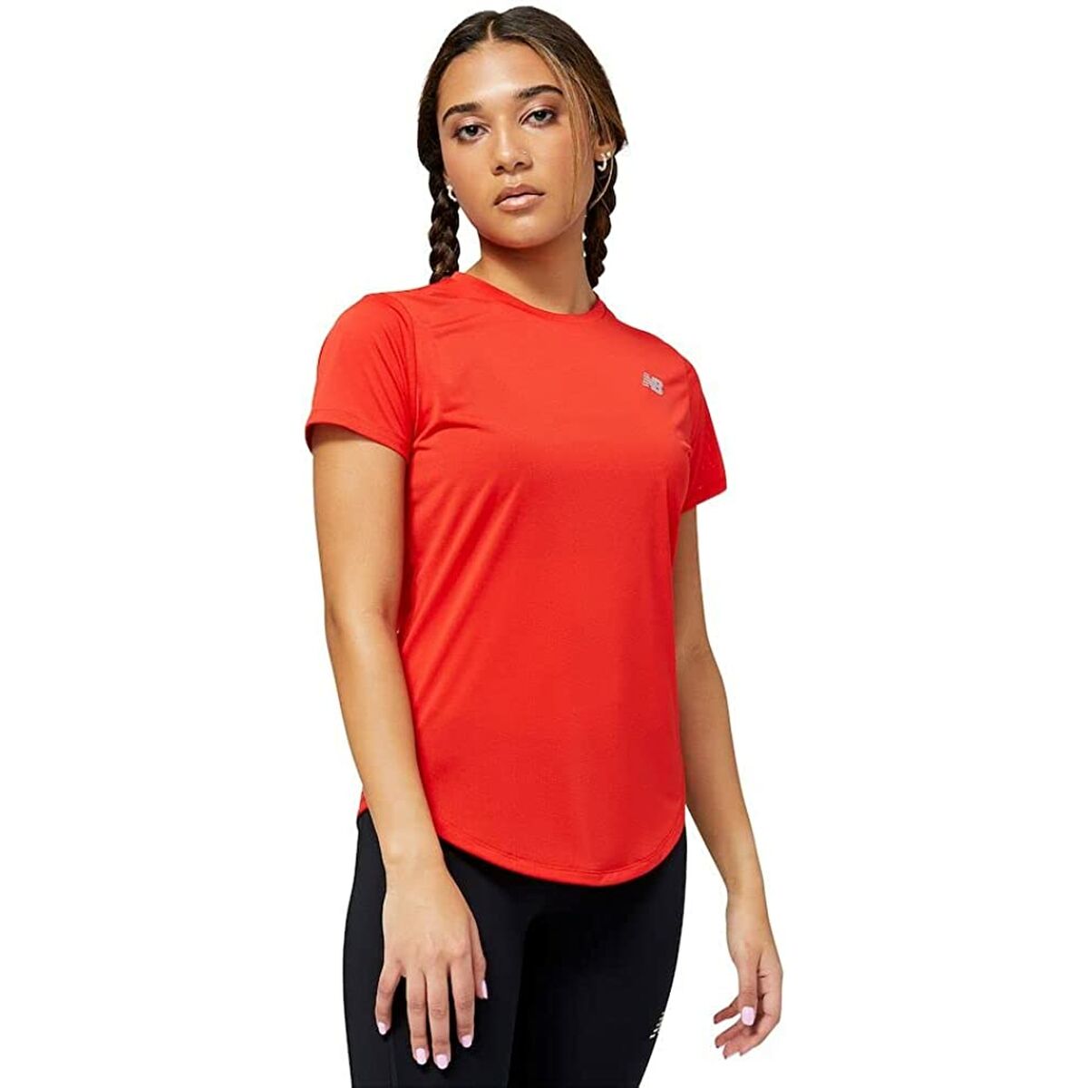 Women’s Short Sleeve T-Shirt New Balance Accelerate Red XS