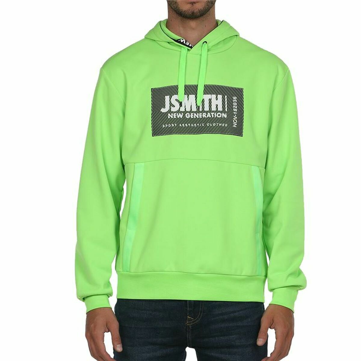 Men’s Hoodie John Smith Siete verde Lime green XL