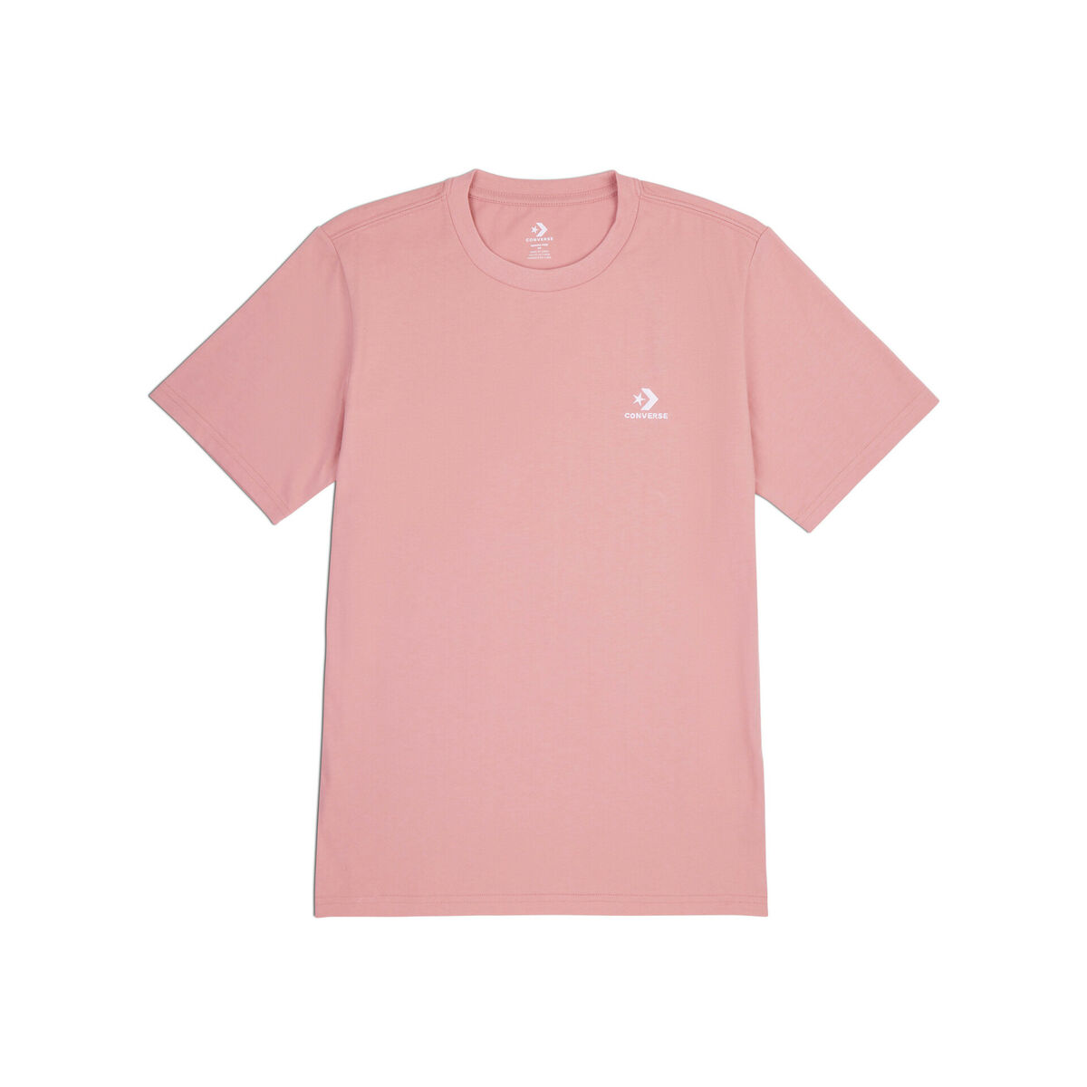 Unisex Short Sleeve T-Shirt Converse Classic Fit Left Chest Star Chevron Pink XS