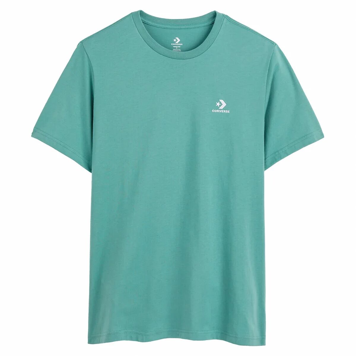 Unisex Short Sleeve T-Shirt Converse Classic Fit Left Chest Star Chevron Green S