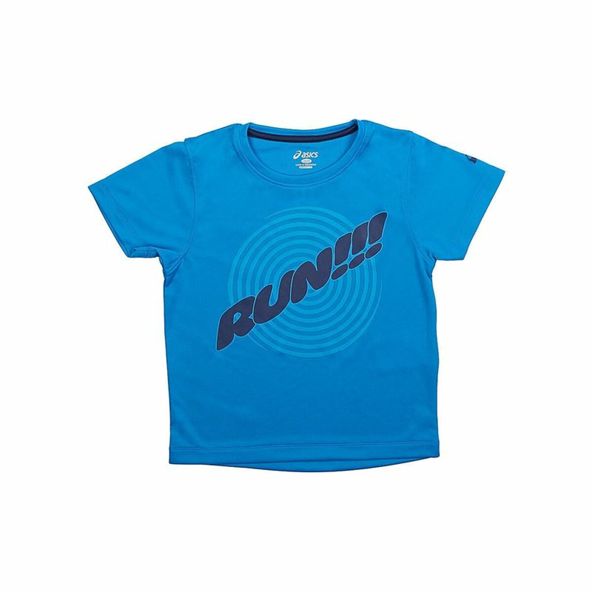 Child's Short Sleeve T-Shirt Asics Run Blue 11 Years