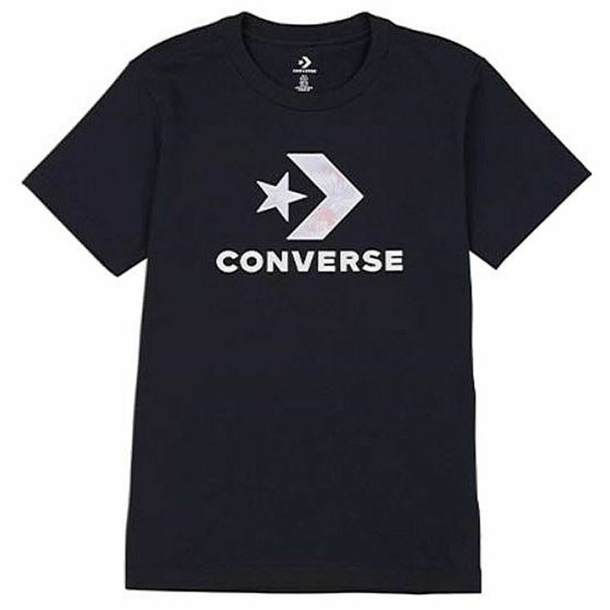 Women’s Short Sleeve T-Shirt Converse Seasonal Star Chevron Black S
