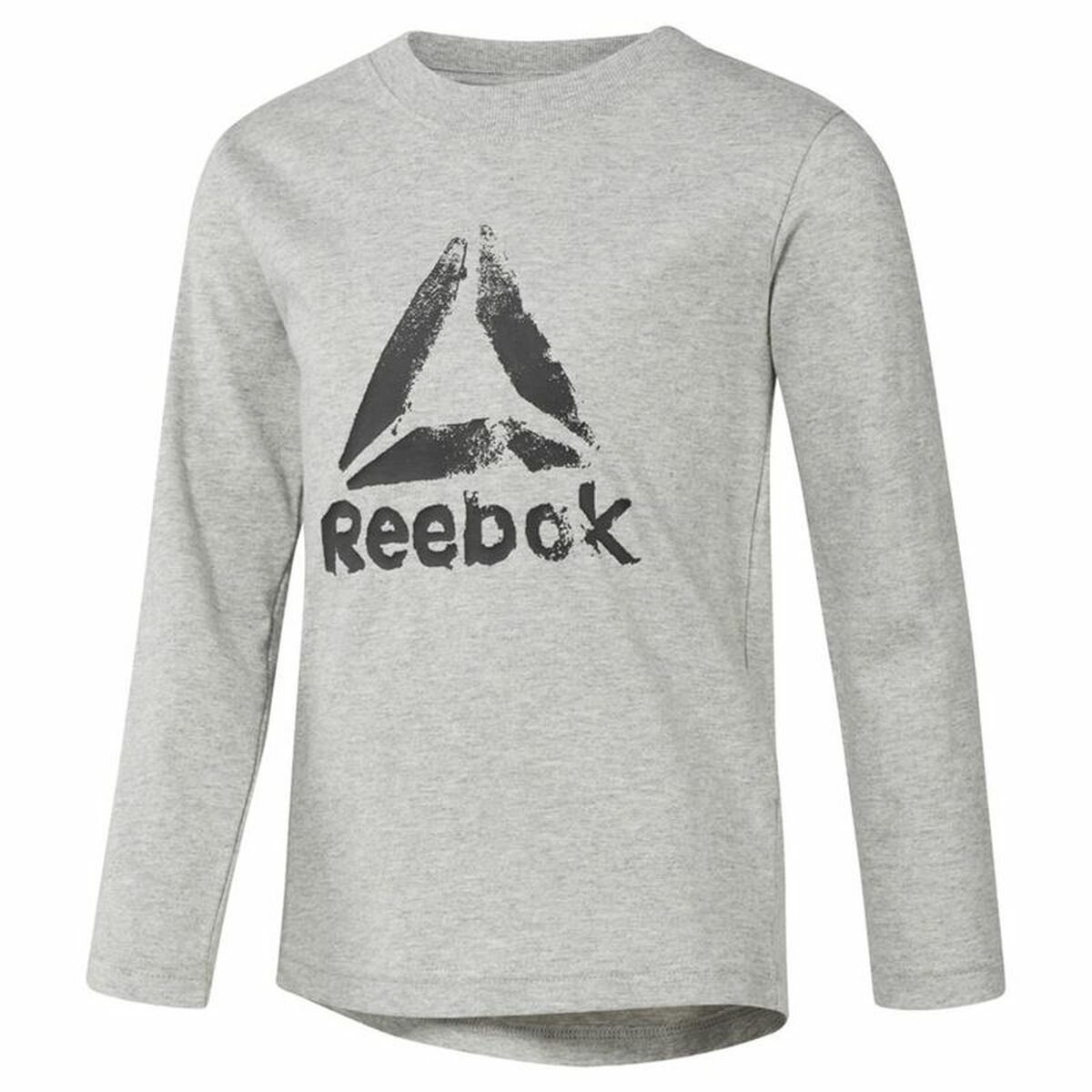 Children’s Long Sleeve T-Shirt Reebok Boys Training Essentials Light grey 10-12 Years
