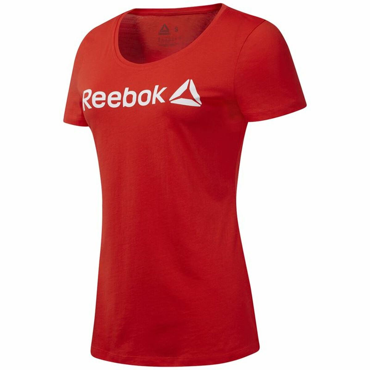 Women’s Short Sleeve T-Shirt Reebok Scoop Neck Red XS