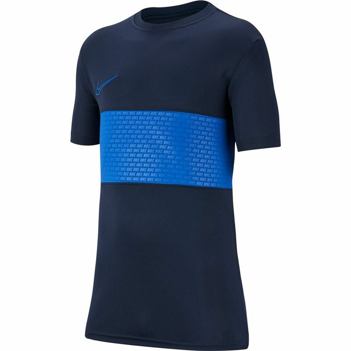 Child's Short Sleeve T-Shirt Nike Dri-FIT Academy Blue 7-8 Years