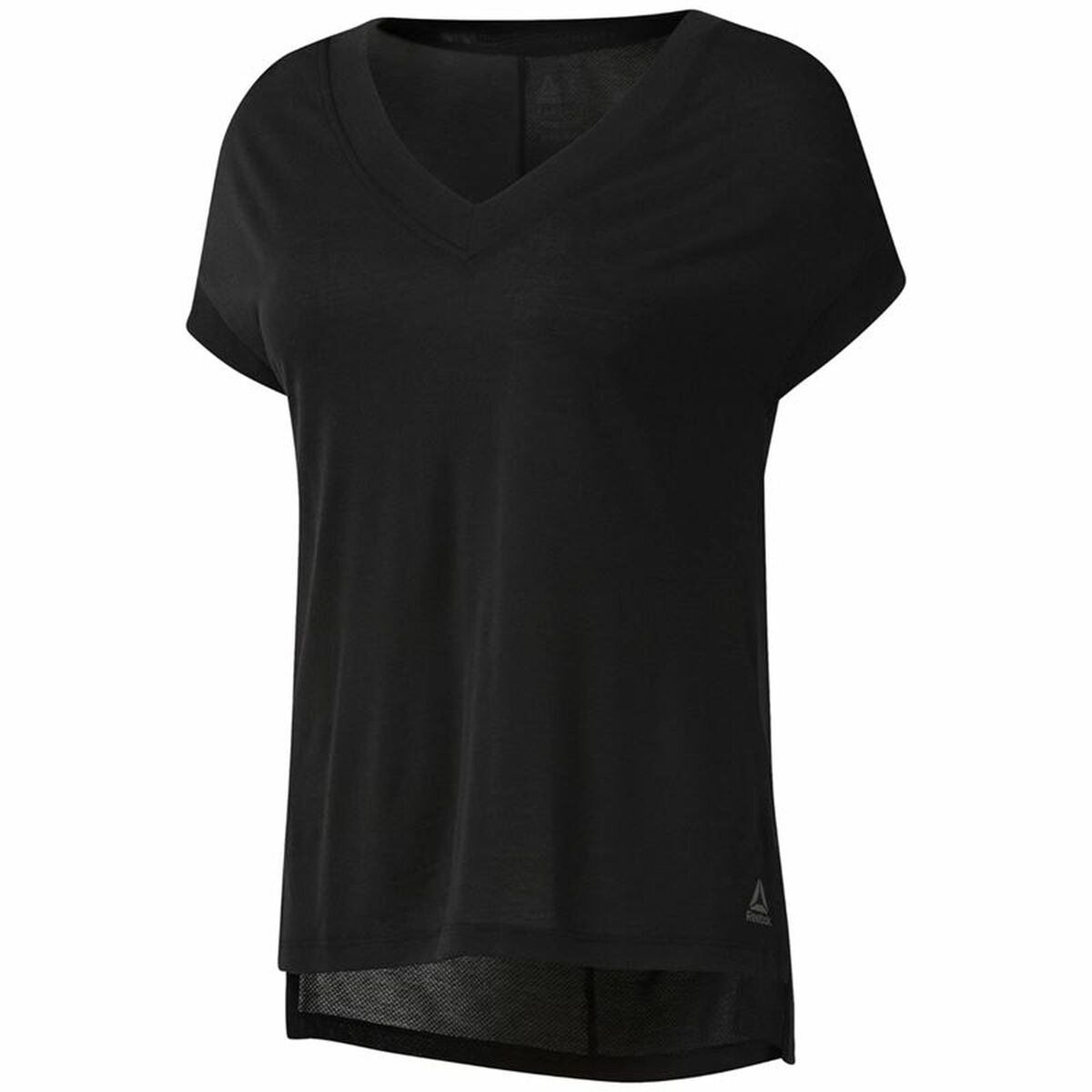 Women’s Short Sleeve T-Shirt Reebok Wor Supremium Detail Black XS