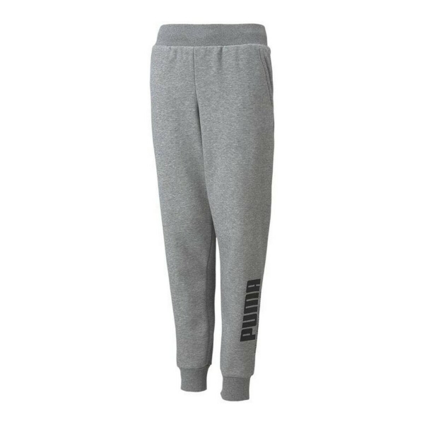 Children's Tracksuit Bottoms Puma Power Logo Grey 5-6 Years