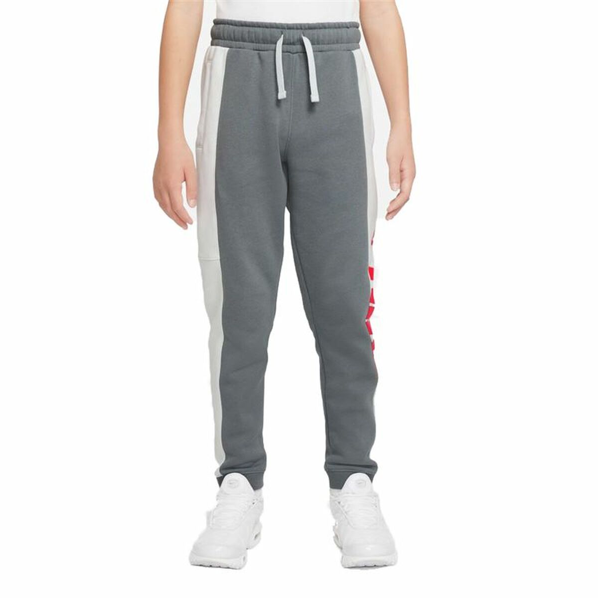 Children's Tracksuit Bottoms Nike Sportswear  White Dark grey 7-8 Years
