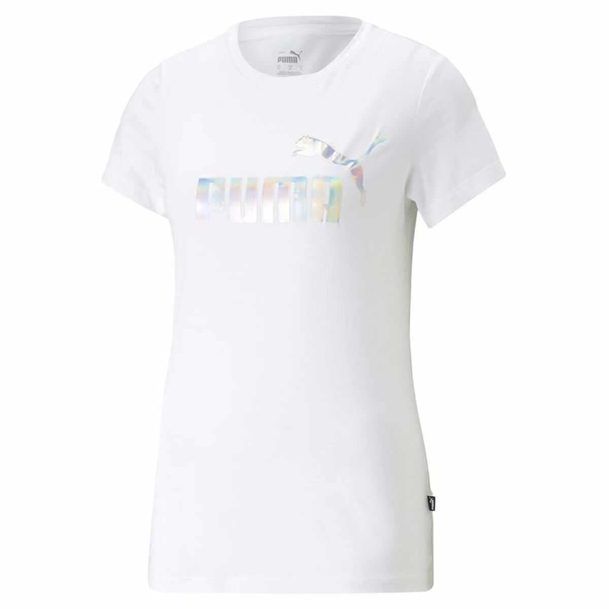 Women’s Short Sleeve T-Shirt Puma Ess+ Nova Shine White XL