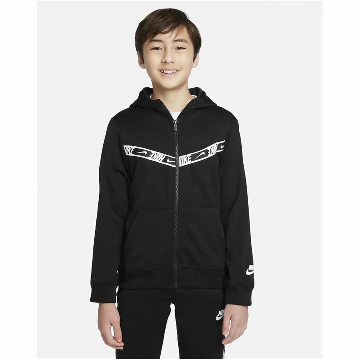 Children's Sports Jacket Nike Sportswear Black 7-8 Years