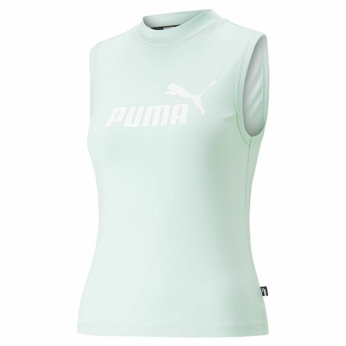 Women's Sleeveless T-shirt Puma Slim Logo Tank Aquamarine L