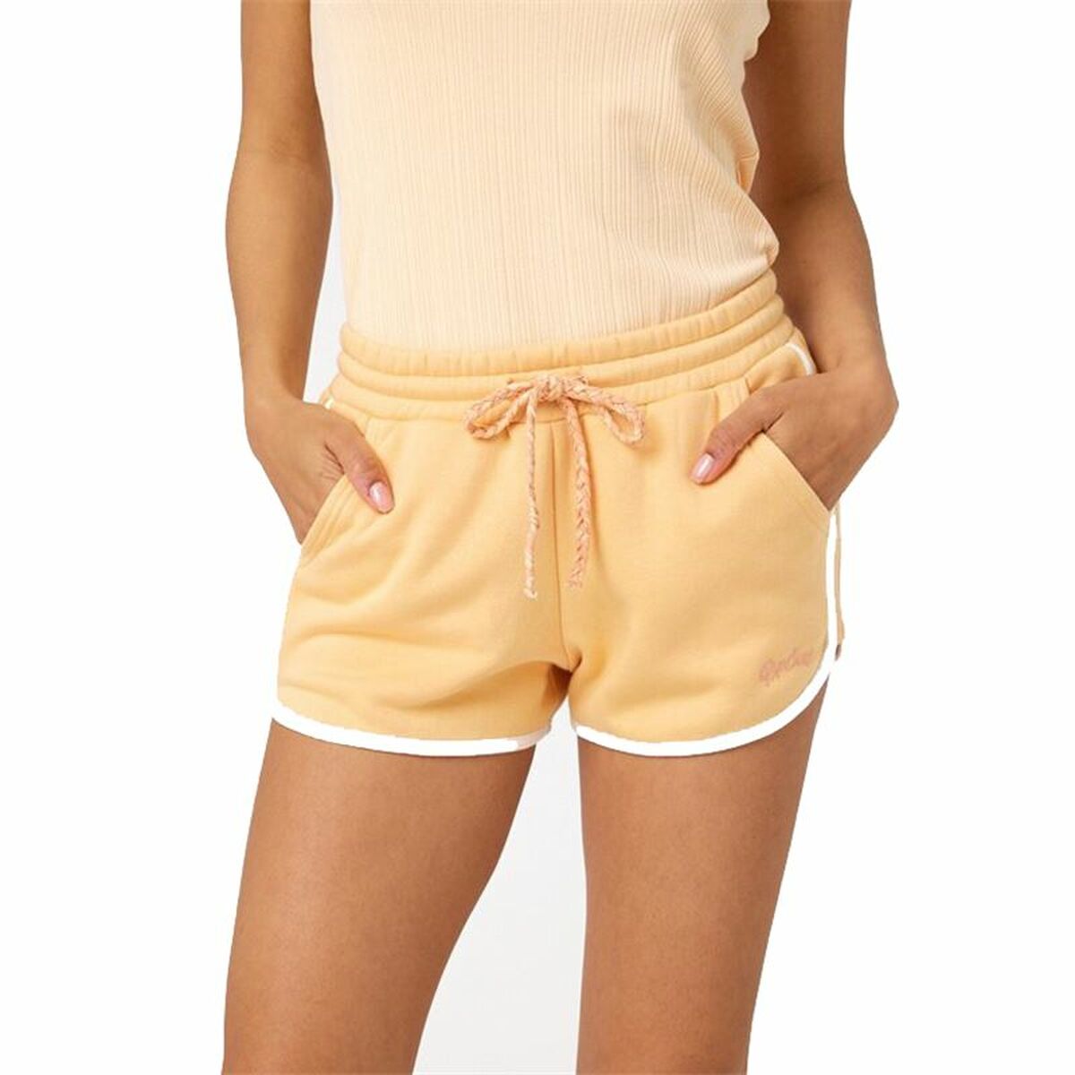 Sports Shorts for Women Rip Curl Assy Yellow Orange Coral S