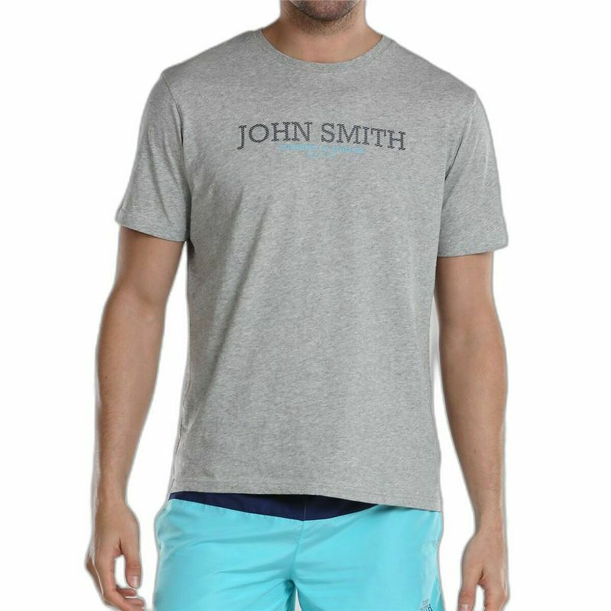 Men’s Short Sleeve T-Shirt John Smith Efebo Grey M