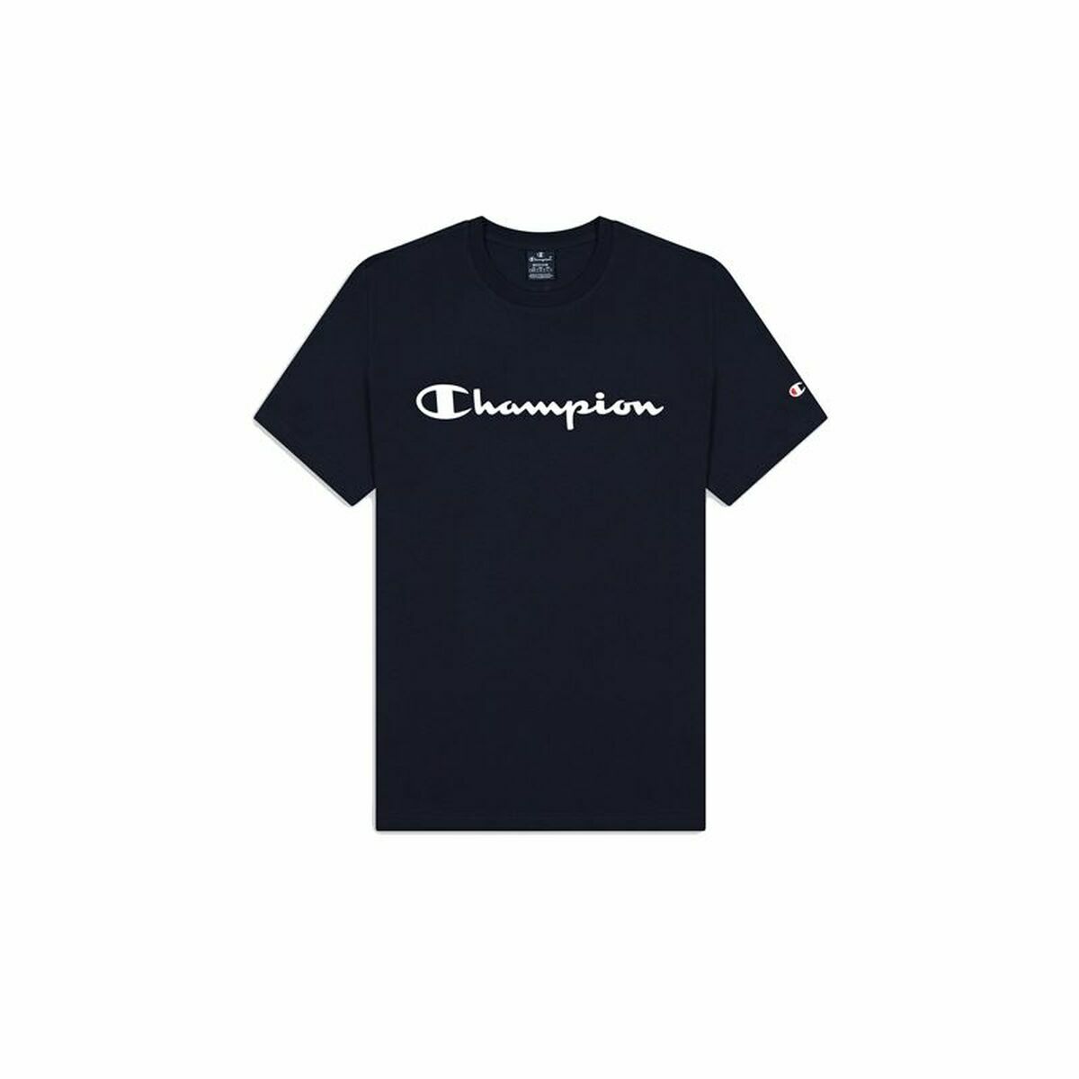 Men’s Short Sleeve T-Shirt Champion Crewneck Blue M