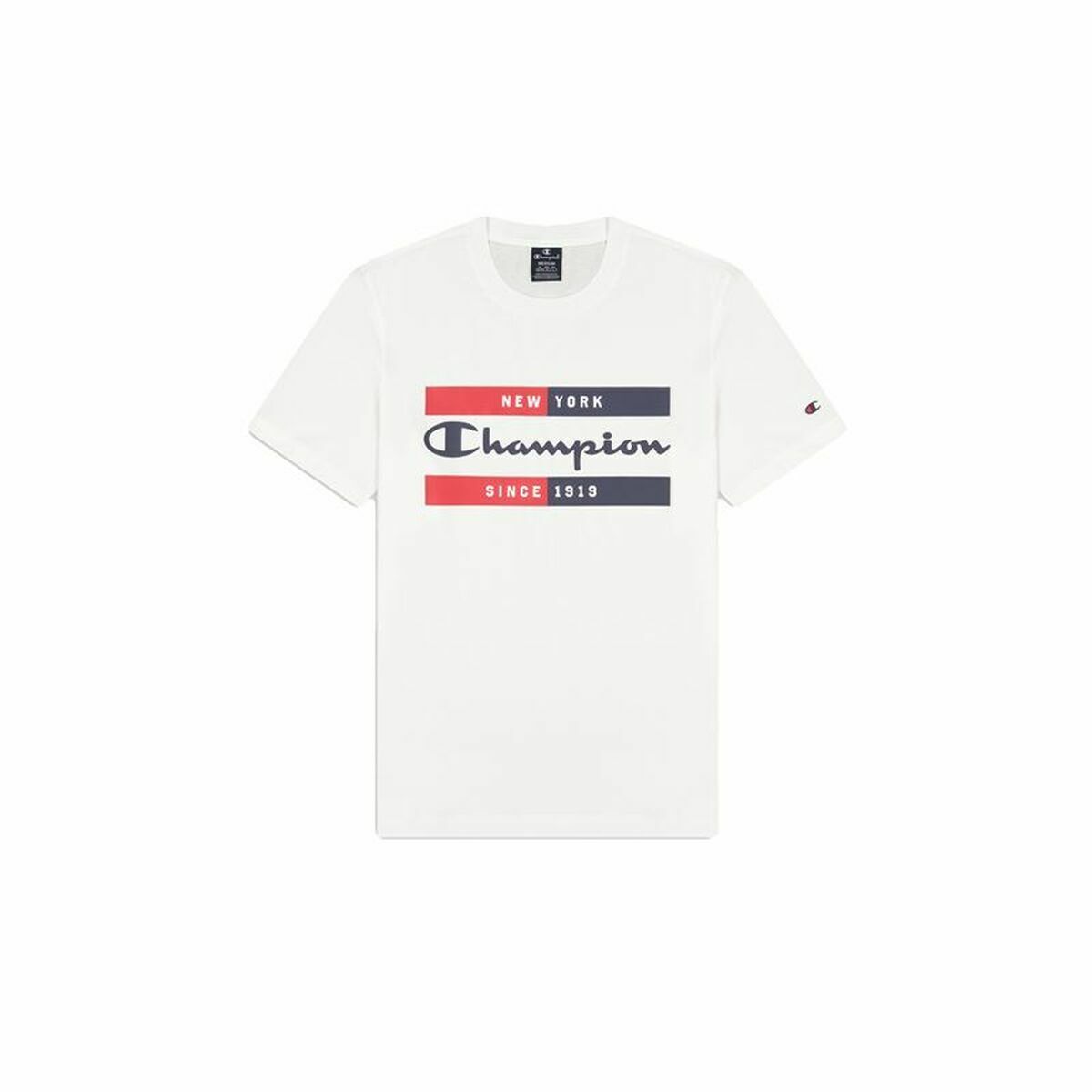 Men’s Short Sleeve T-Shirt Champion Crewneck White S