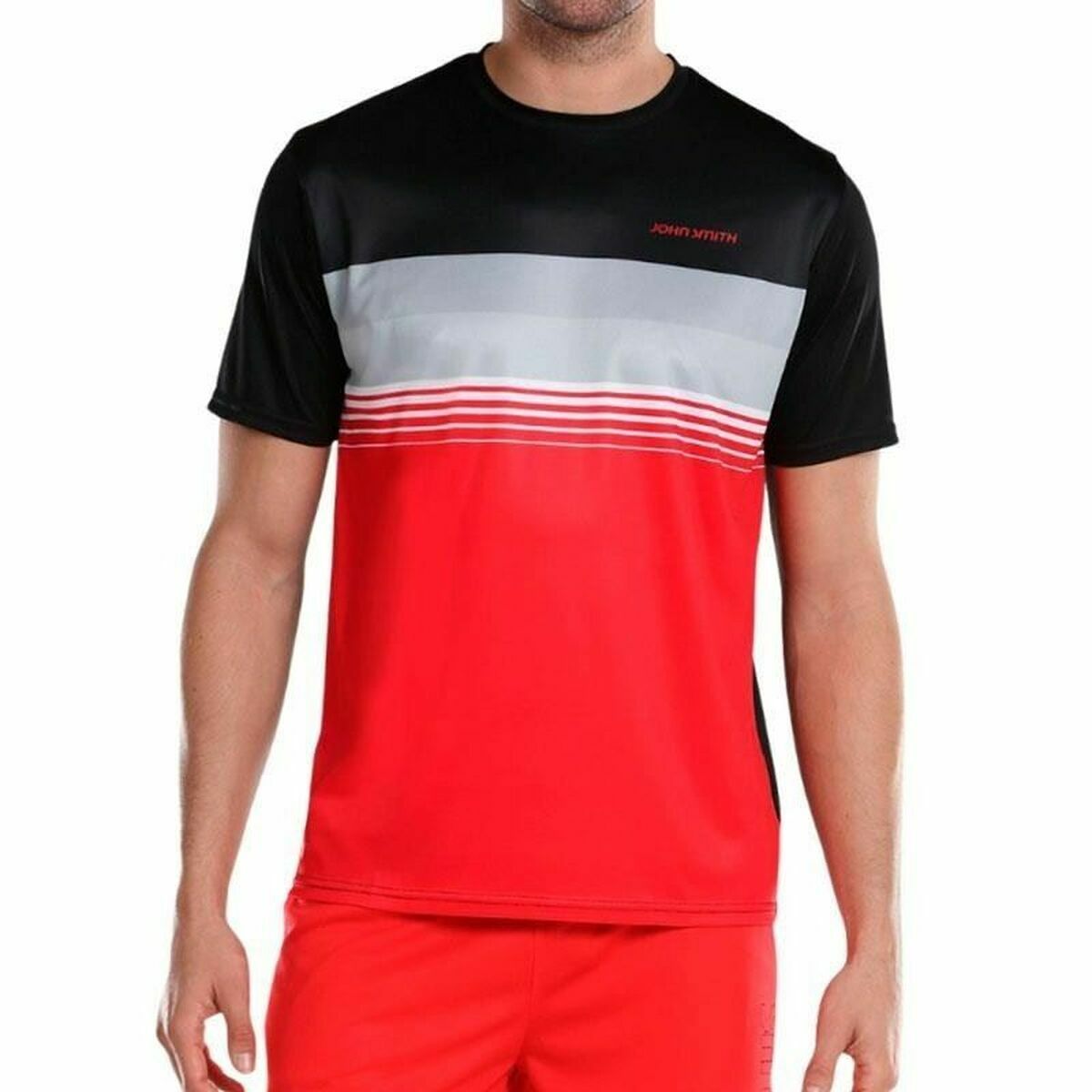 Men’s Short Sleeve T-Shirt John Smith Bisen Black L