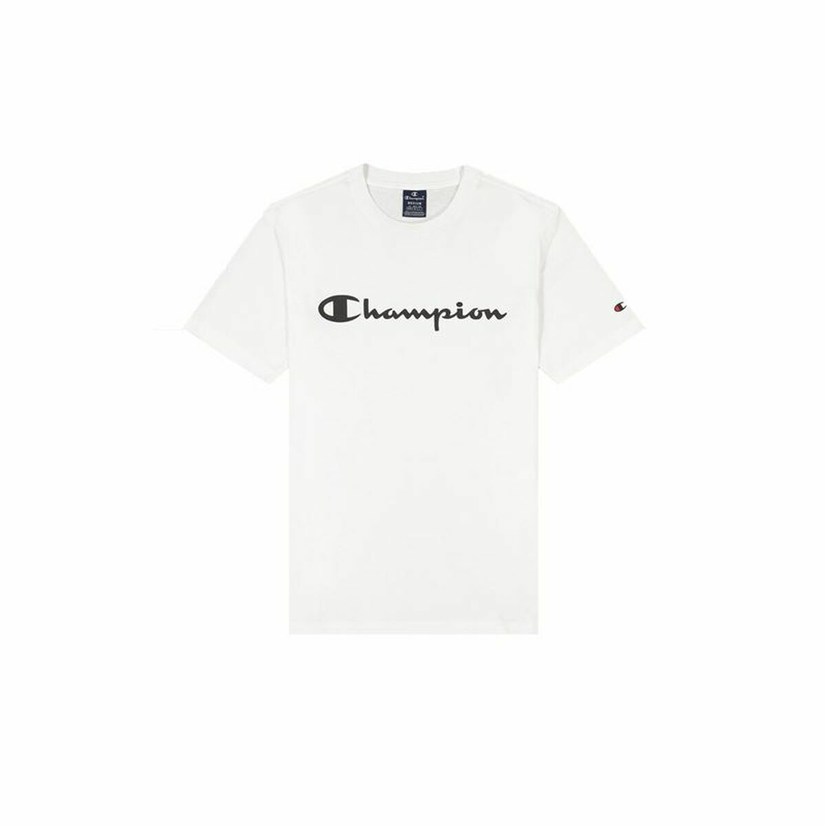 Men’s Short Sleeve T-Shirt Champion Crewneck White M