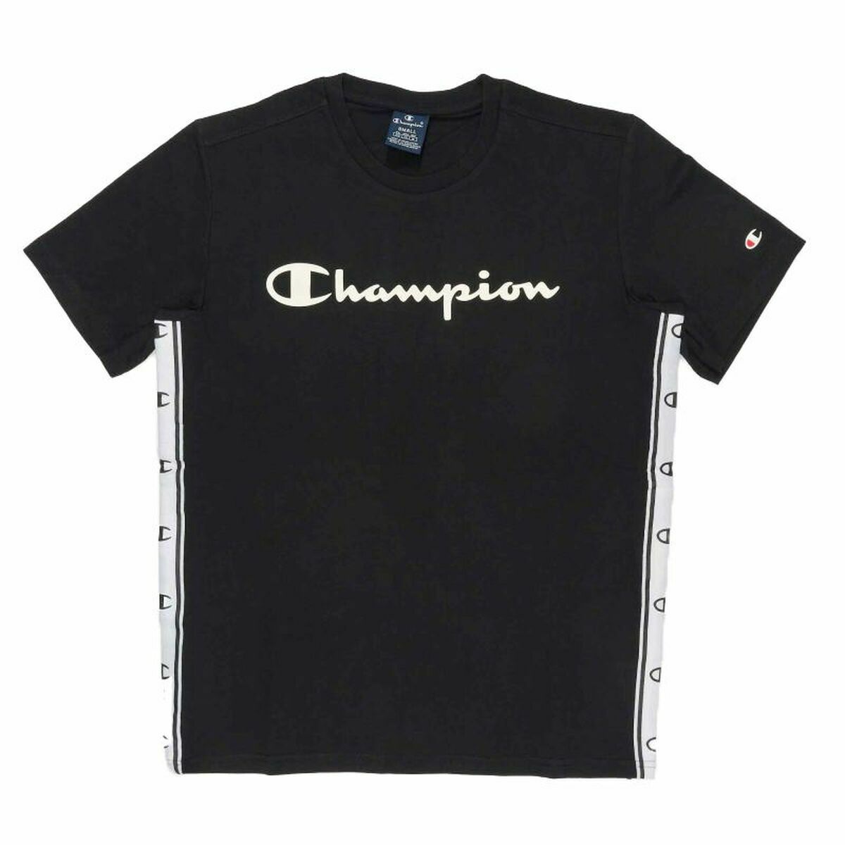 Men’s Short Sleeve T-Shirt Champion Crewneck Black M