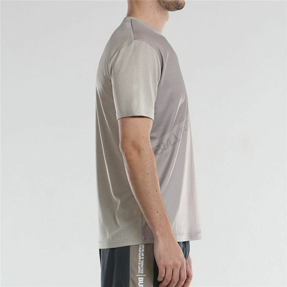 Men’s Short Sleeve T-Shirt Bullpadel Afile Grey S
